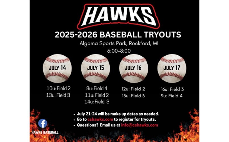 Hawks Baseball Tryouts