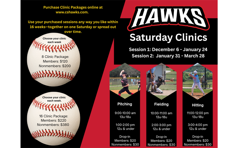 Hawks Saturday Clinics